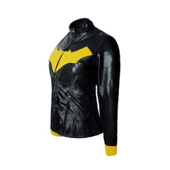 Gotham City Batgirl Cosplay Leather Jacket 