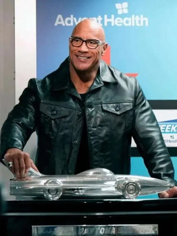 Dwayne Johnson Daytona 500 Leather Jacket