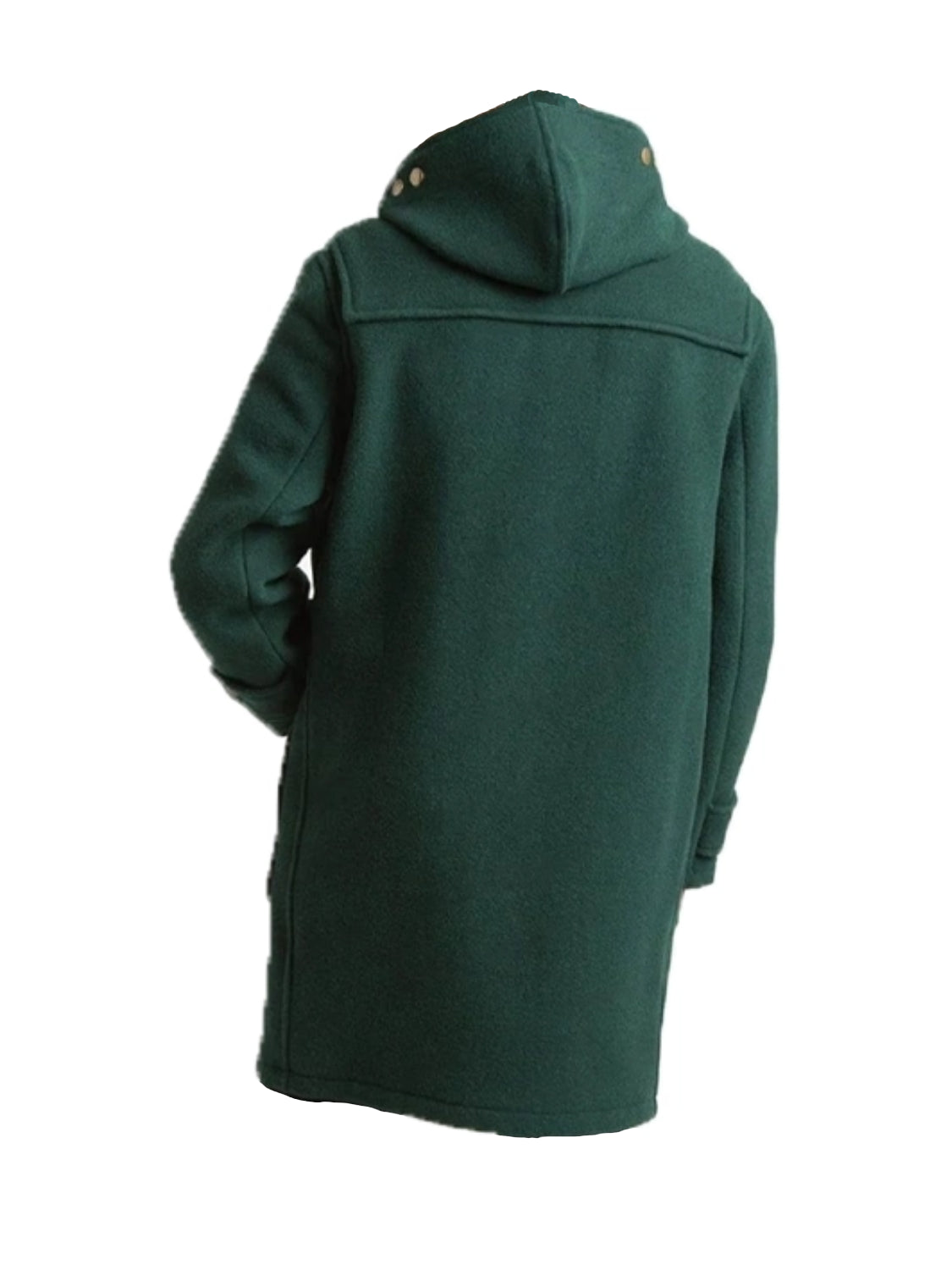 Green Hooded Heartstopper Charlie Spring Wool Coat