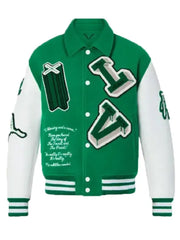 Louis Vuitton Varsity Green and White Jacket
