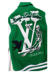 Louis Vuitton Varsity Green and White Jacket