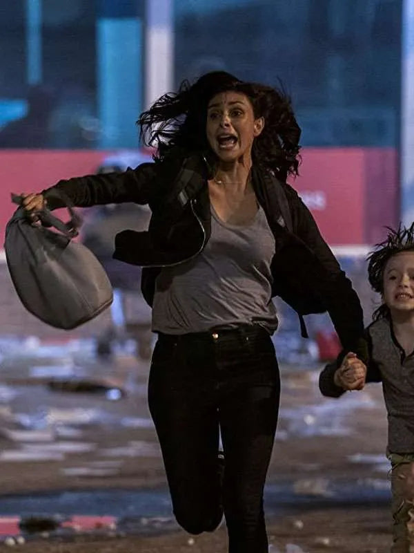 Morena Baccarin Greenland Migration 2025 Black Jacket