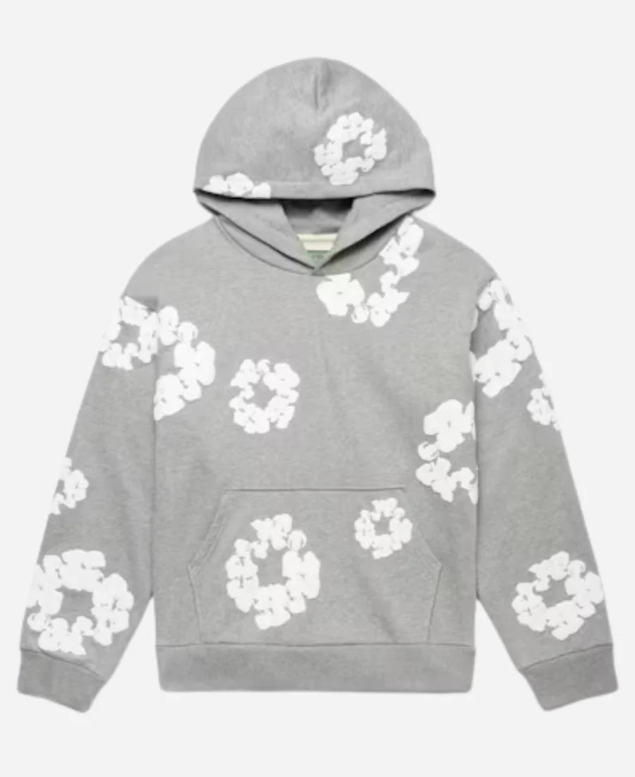 Grey Denim Tears Pullover Hoodie