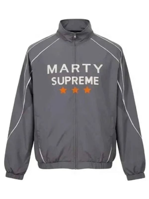 Marty Supreme Grey Track Jacket
