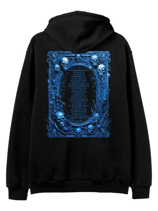 The Offspring Sitting Skeleton 2026 Tour Hoodie