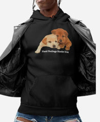 Hard Feelings Harder Dick Black Hoodie