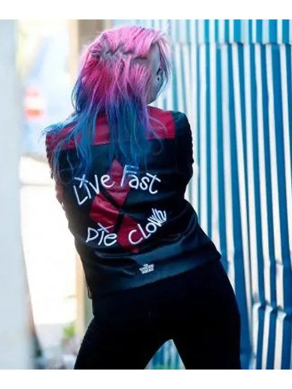 Harley Quinn Live Fast Die Clown Halloween Jacket