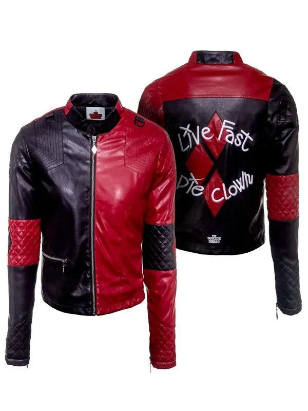 Harley Quinn Live Fast Die Clown Halloween Jacket