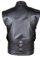 Hawkeye Genuine Leather Black Vest