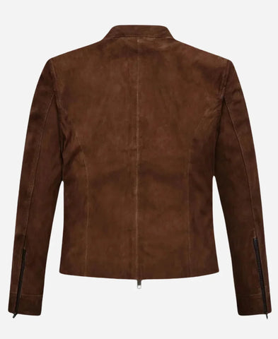 Mission Impossible Hayley Atwell Suede Leather Jacket