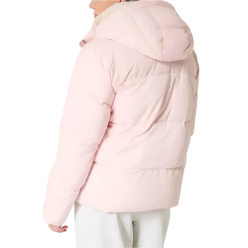 Pink Hollister Faux Fur Puffer Jacket