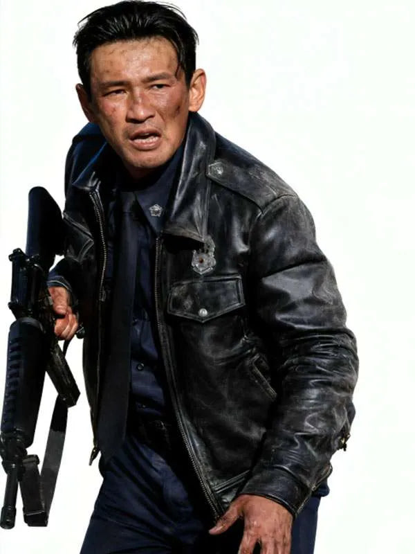 Hope 2026 Hwang Jung-min Black Leather Jacket