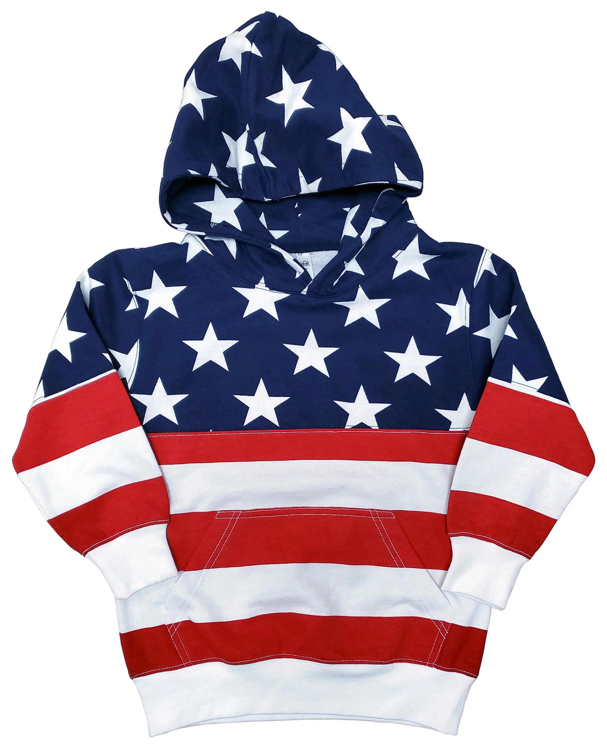 Independence Day USA Flag Men's Vintage Pullover Hoodie