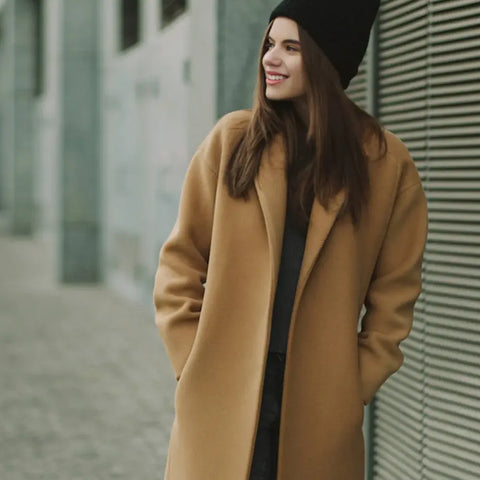 Camel Coat Women | Wool Coat Women | wool overcoat