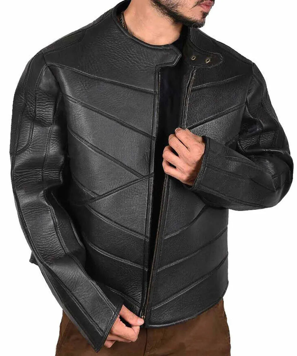 Idris Elba leather jacket

