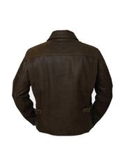 Indiana Jones Vintage Brown Distressed Leather Jacket