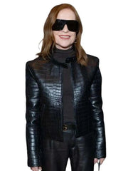 Isabelle Huppert 2026 Cannes Film Festival Leather Jacket