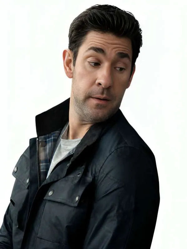 Jack Ryan Ghost War Black Jacket