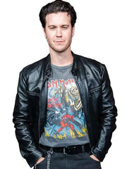 James Deveney Evil Dead Burn 2026 Black Leather Jacket
