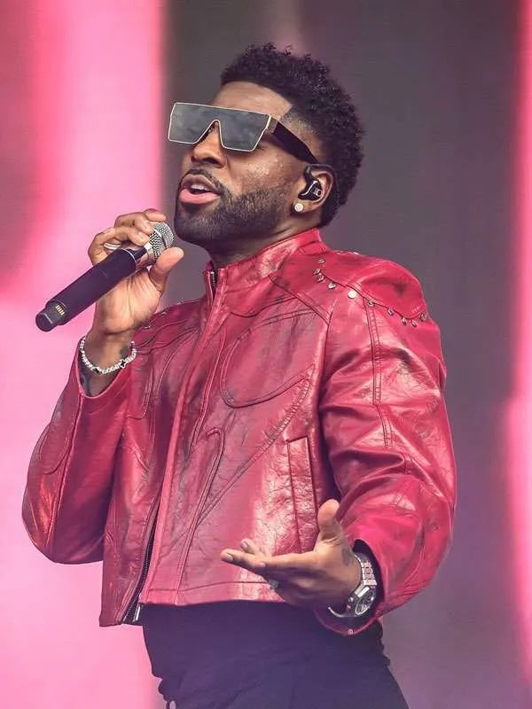 Jason Derulo Roundhay Festival 2026 Red Leather Jacket
