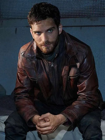 Agents of Shield Jeff Ward Brown Leather Jacket