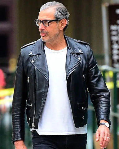 JeffGoldblumJurassicWorldDominion2022BlackLeatherJacket_2