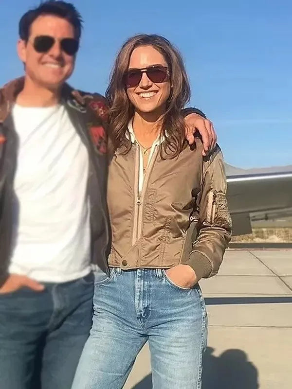 Top Gun Maverick Jennifer Connelly Brown Jacket