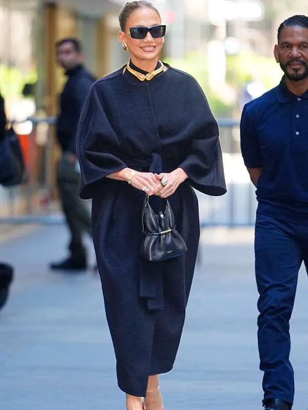 CBS Studios NYC 2026 Jennifer Lopez Black Coat
