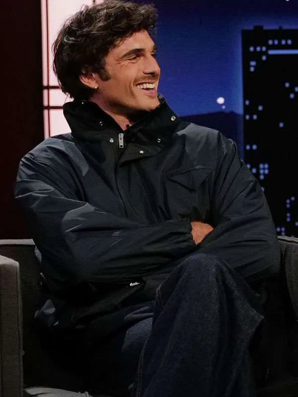 Jacob Elordi Jimmy Kimmel Live! 2026 Black Jacket