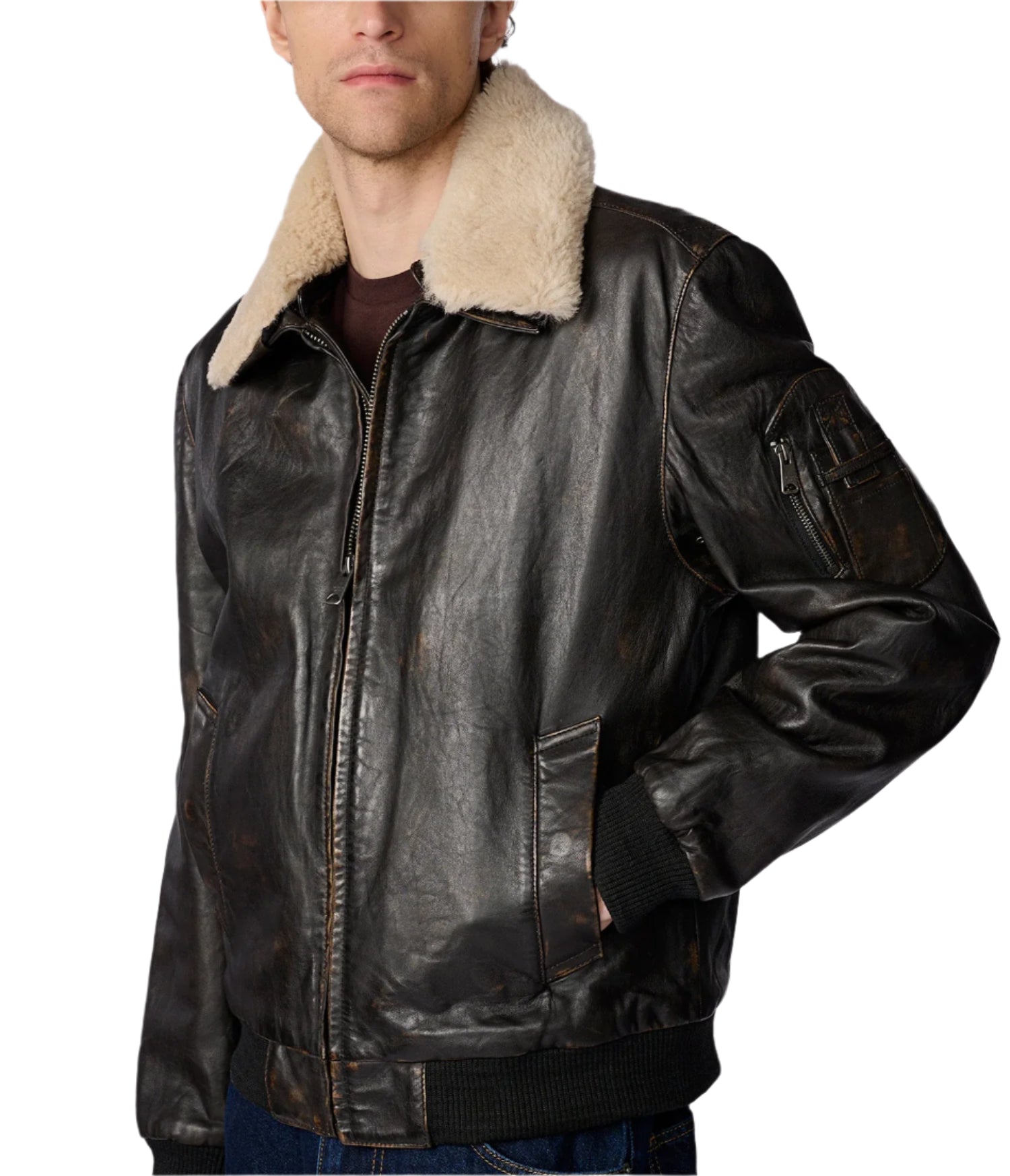 JimmyLeatherAviatorBomberBrownJacketWithShearlingCollar_1