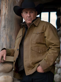 John Dutton Brown Cotton Jacket