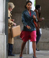 Zazie Beetz Joker 2019 Long Leather Jacket