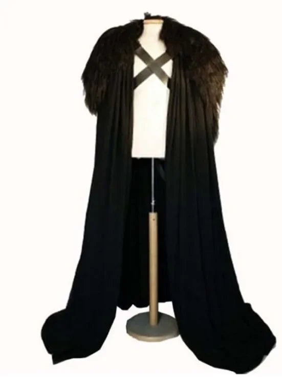 Game Of Thrones Jon Snow Cloak Cape Costume