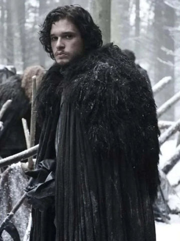 Game Of Thrones Jon Snow Cloak Cape Costume