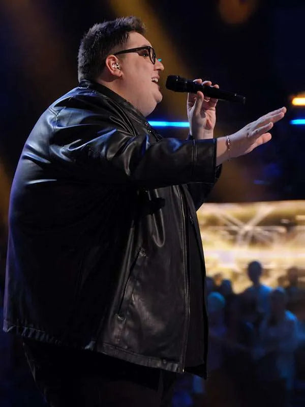 Jordan Smith The Voice 2026 Black Leather Jacket