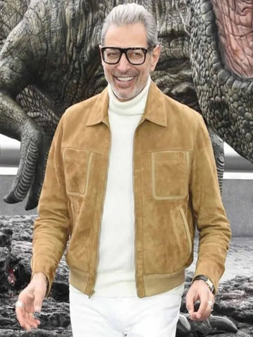 JurassicWorldDominion2022JeffGoldblumBrownSuedeLeatherJacket_2