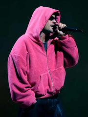 Coachella 2026 Justin Bieber Pink Hoodie
