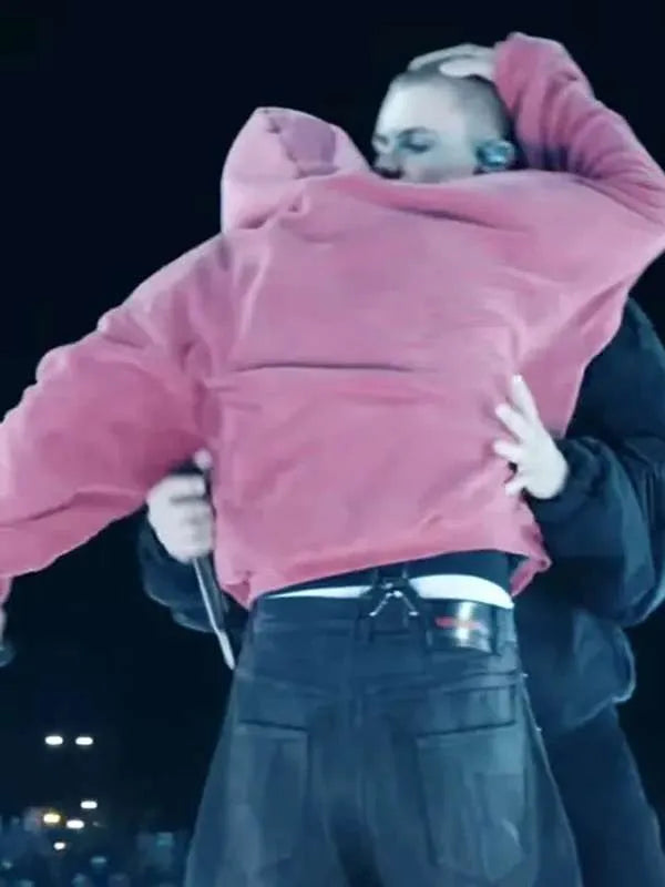 Coachella 2026 Justin Bieber Pink Hoodie