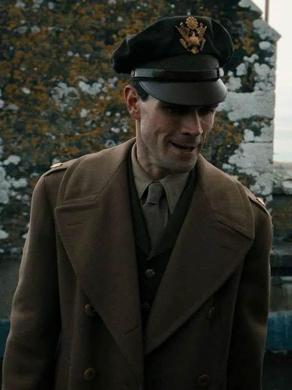 Jimmy 2026 KJ Apa Brown Military Coat
