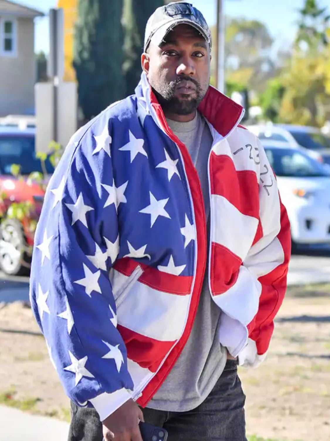 Kanye West American Flag Jacket | American Flag Bomber Jacket