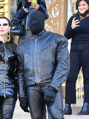 Kanye West Biker Leather Jacket