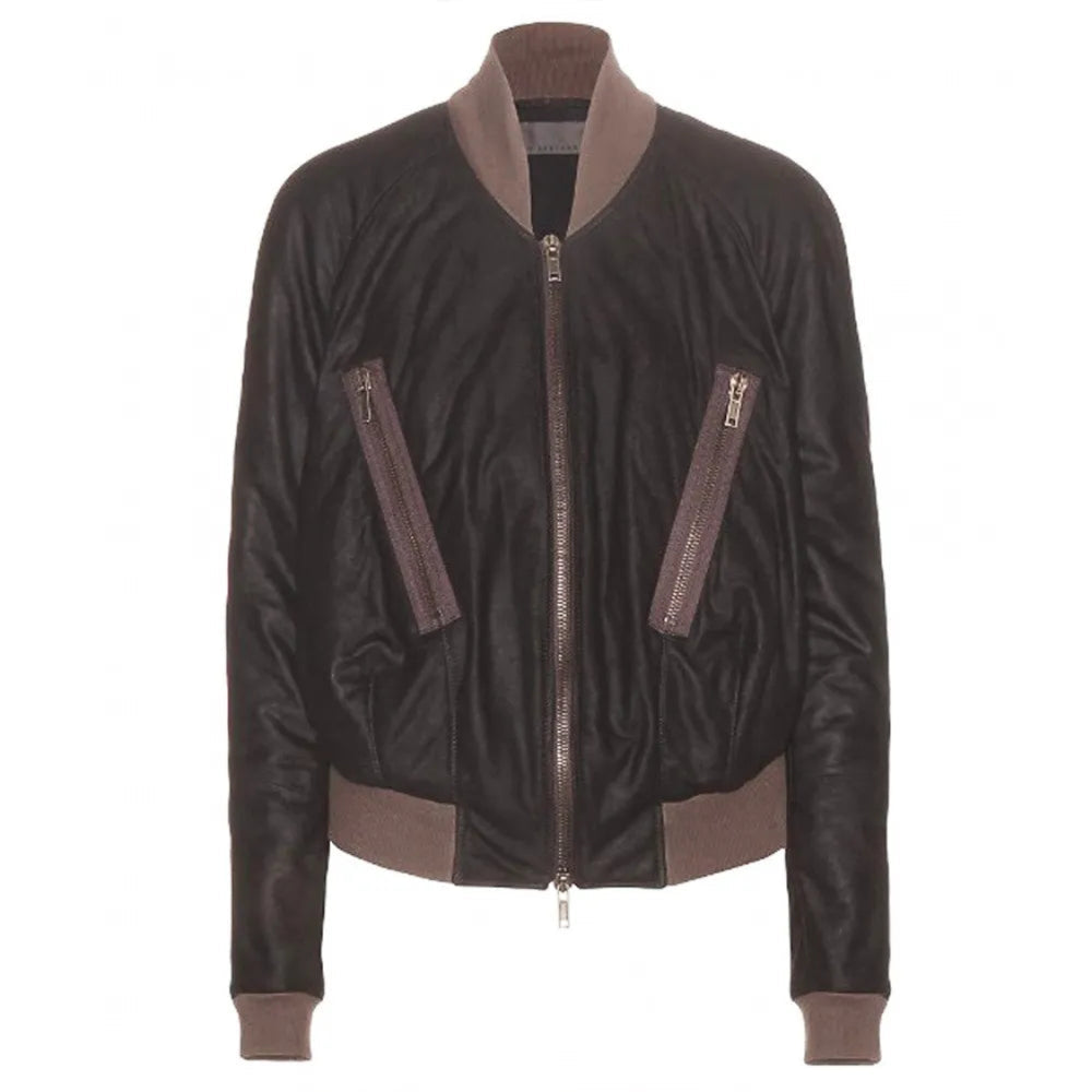 KeepingUpwiththeKimKardashianLeatherBomberJacket_1