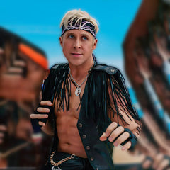 Ryan Gosling Ken Barbie Leather Vest