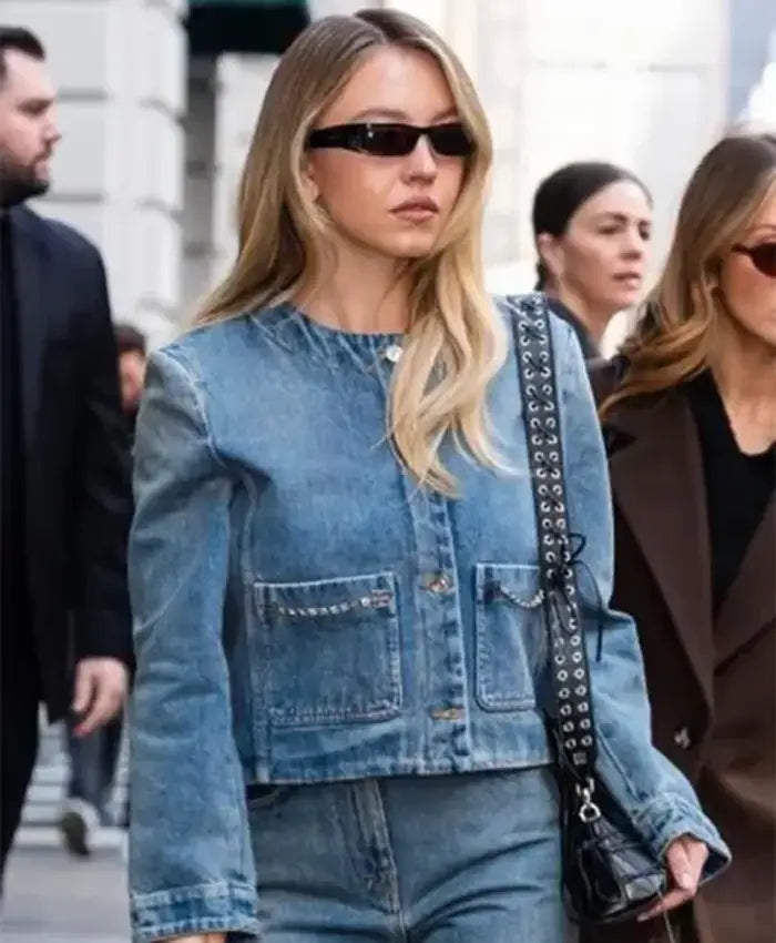 Sydney Sweeney Jeans Jacket | Blue Denim Jacket