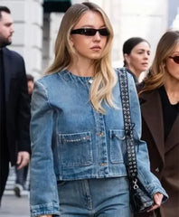 Sydney Sweeney Jeans Jacket | Blue Denim Jacket