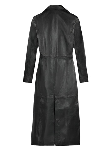 KendallJennerBlackTrenchLeatherCoat_3