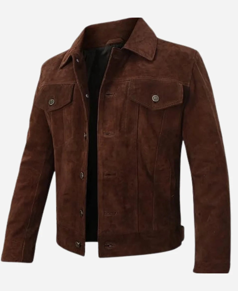 Lift Kevin Hart Brown Suede Leather Jacket