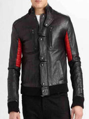 Champ Surface Kid Cudi Black Leather Jacket