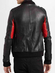 Champ Surface Kid Cudi Black Leather Jacket