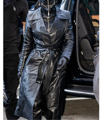 Kim Kardashian Met Gala Halloween Leather Costume
